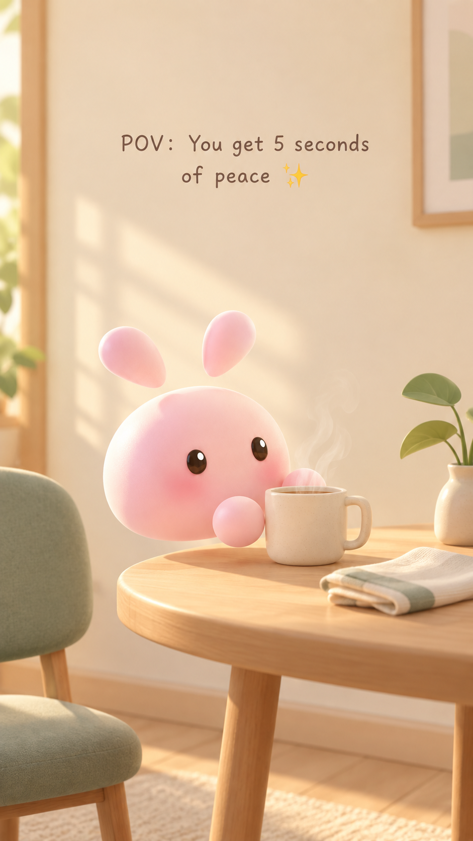 图046_V32-G01_柔和3D卡通-早餐前的片刻安静